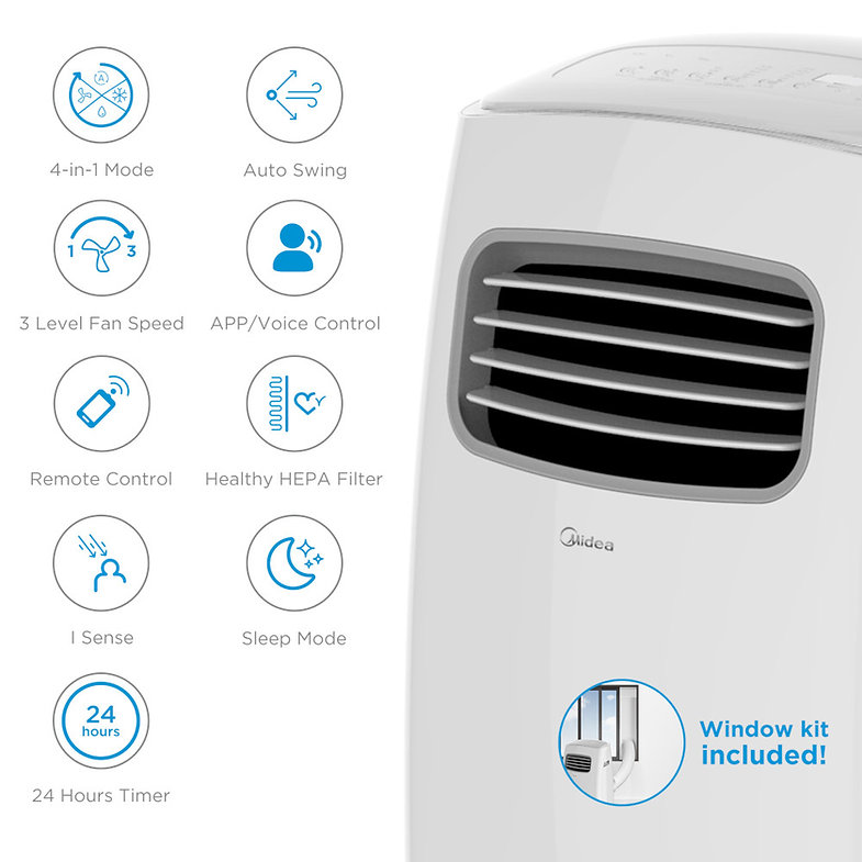 Midea Premium Portable Air Conditioner WiFi - 12000 BTU MPPFB1 - Image 4